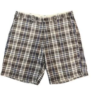 Eddie Bauer Legend Wash Plaid Shorts - Size 36